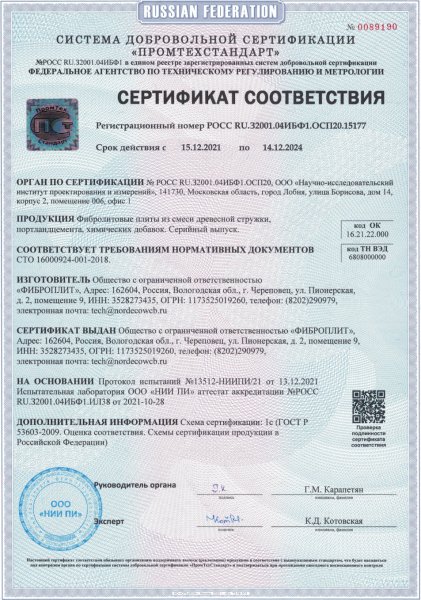 Сертификат соответствия Сертификат соответствия
